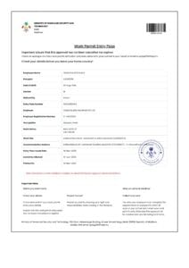 TIRUPATHI PATHIVADA WORK VISA